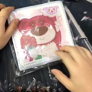 Lukisan Berlian DIY Untuk Kanak Kanak Dengan Bingkai Mainan Kreatif Tampal Berlian Pendidikan Pelajar Perempuan Lelaki Kids DIY Diamond Painting Frame Dot Brick Paste Paint Puzzle Boy Girl Educational Toys 儿童手工DIY钻石画带框点砖粘贴画小学生男女孩益智玩具 A068