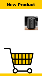 Kris 2.7L Air Fryer Black Alat Penggoreng Tanpa Minyak Airfryer Warna Hitam Rak Dapat Dilepas Pasang