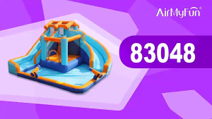 AirMyFun Large Inflatable Castle Slide with Childrens Trampoline Bouncing Equipment for Home Amusement Park Bounce House