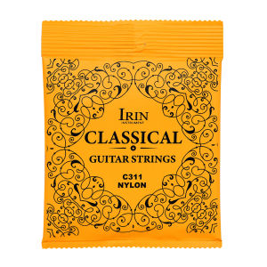 IRIN | IRIN 6 Pcs Strings Classical Guitar Strings Black Clear Nylon Guitarra Strings Sliver Plated Copper Wound String Guitar Parts