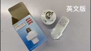 Smart Switch wireless remote control E27 110v-240v timer LED lamp holder socket on/off 15m range smart device AA battery powered