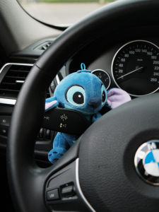 Stiedazi Car Decorative Doll Interior Placement Vehicle Mounted Rain Wiper Toy Steering Light Decoration Automobile Accessory