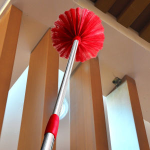 Extendable Handle Long Broom for Ceiling Roof Dust Cleaning Home Household Sanitation Maintenance Spider Web Sweeping Tool