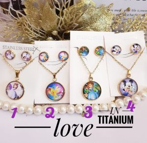 Titanium Set Perhiasan Anak Perempuan Karakter 91922d