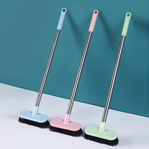 <𝙇𝙖𝙯𝙎𝙜𝙈𝙖𝙡𝙡> Solid Small Floor Cleaning Brush Long Handle Gap Brush Bathroom Brush Cleaner Sink Brush Wall Basin Bathtub Cleaning Tool