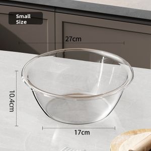 SHANGPINSHANGGE | Transparent Heat-Resistant Mixing Basin and Large Soup Bowl