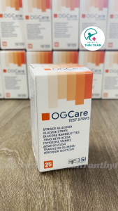 Que Thử Đường Huyết OGCARE (Ý) Hộp 25 que thử date xa chính hãng