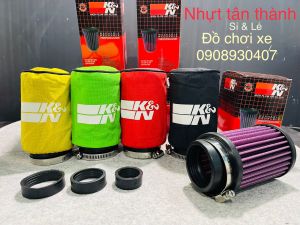 [Tặng 3đệm caosu] Lọc gió trụ KN 1280 K3 Nắp Đúc chính hãng- Pô e trụ KN 1280 K3.Mua Kèm áo mưa chống nước.