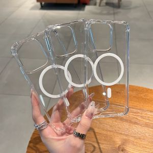 Magnetic Transparent Hard Phone Case With Soft Bumper For Oppo Reno 14F 13F 14 13 Pro Premium New Arrivals Cover