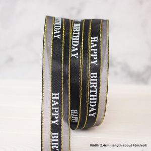 Birthday Cake Box Ribbon Gift Packaging Box Colorful Silk Ribbon Satin Ribbon Mill White Home Sewing DIY Accessories