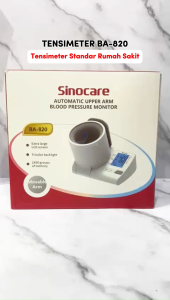 [TERMURAH] Alat Tensi Darah Digital Sinocare Tensimeter Monitor Automatic Upper Arm BA820 (Straples)