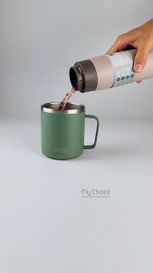 Tyeso Tumbler Modern Japanese Style Insulated Bottle 350ml/500ml Portable Travel Size Thermal Flask Tumbler Keeping Hot & Cold Drink 304 Stainless Steel Double Wall Thermos Flask Bottle Water Bottle Botol Air 保温瓶保温杯
