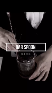 Double Head Stainless Steel Cocktail Spoon 26/32CM Long Mixing Milk Tea Swizzle Sudu 汤匙 Ready Stock