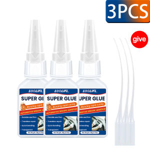 LOOLIFL | 1-7pcs LOOLIFL Instant Strong Super Glue Universal Superglue Mighty Instant Glue for Resin Ceramic Metal Glass Fast Dry Glue