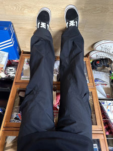 Quần Ống Rộng Nhanh Khô Màu Đen Cho Nam Mùa Hè Mỏng Gấp Gọn Quần Leo Núi Ngoài Trời Thể Thao Quần Áo Bảo Hộ Lao Động