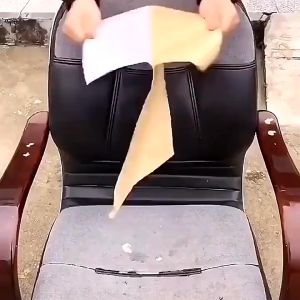 Stiker Kursi Sofa Kulit Tempel Berperekat Lebar 20x30cm 5Pcs Hitam