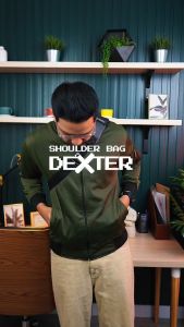 EVERNEXT - TAS SELEMPANG WATERPROOF PRIA SLING BAG PRIA ANTI AIR SHOULDER BAG DEXTER WATERPROOF PRIA