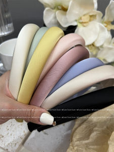 เข็มขัดผ้าซาตินเนื้อนุ่มสีขาวสีสันสดใส ขนาดเล็ก สำหรับผู้หญิง เครื่องประดับผม ตกแต่งผม ทรงหัวสูง สไตล์เรโทร