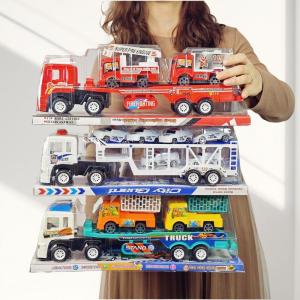 Xe Đồ Chơi Trẻ Em Xe Kéo Hai Lớp Xe Cơ Giới Xe Kéo Xe Tải Xe Điện Đồ Chơi Ngoài Trời Xe Tải Kéo Xe Đồ Chơi Cho Bé Trai