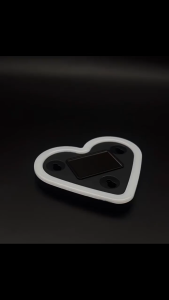 Heart Shaped Car Ambient Light Car Window Suction Cup Led Atmosphere Light 500mAh Solar/USB-C Rechargeable Neon Lamp