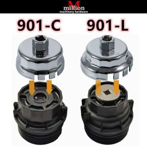 64mm 14 Flute Oil Filter Cap Removal Tool Cup Wrench Set for Toyota Lexus and Scion Vehicles