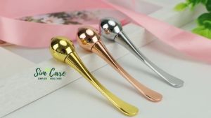 Dụng Cụ Massage Bi Lăn Mắt Mini Chữ I Chống Thâm Quầng (Có Hàng Sẵn)
