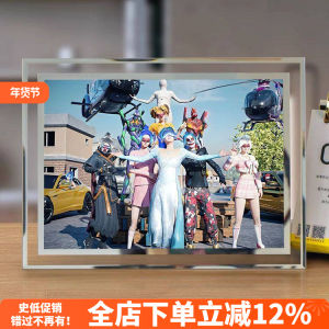 Khung Ảnh Pha Lê Peace Elite Crystal Sang Trọng Lịch Sựken Dinner Quà Tặng Cho Bạn Bè Đồ Chơi Mô Hình Hoạt hình/Anime/Quà tặng/Đồ Chơi