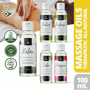 Eco Premium Therapeutic Body Massage Oil - with Best Essential Oils for Sore Muscles & Stiffness