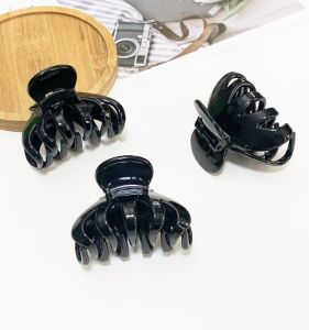 Medium Size Pumpkin Shark Tail Hair Clips for Women Elegant Adult Hair Accessories Back of Head Hair Grips Fashionable Hair Decorations