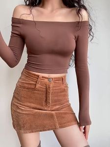 พร้อมส่งจากกทม เซ็กซี่เสีดำสื้อแขนสั้น ไหล่เดียเเสื้อยืด ปาดไหล่จับจีบเสื้อแขนกุด สไตล์ผู้หญิง คุณภาพมากขึ้น สำหรับกลุ่มผู้หญิงที่มีความต้อง