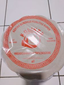 Kertas Nasi Alas Piring Bulat Coklat isi 250 Lbr