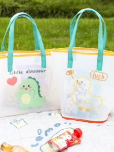 Satchel Jelly Waterproof PVC Cartoon Kids Swim Bag Special Transparent Girl Large Capacity Swimsuit Beach Bag