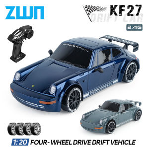 KF27 1:20 RC Drift Car With LED Light 4WD Radio Remote Control Vehical Professional 4x4 Racing High Speed Toy for Kids Best Gift