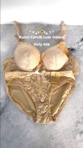 Tally 9983 Bra BH Set CD Wanita | Busa Tipis Cup B | Kawat | Kait 3 | Size 34 - 38