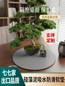 Thảm Thấm Nước Hình Tròn Bằng Đất Phùosit Thấm Hút Nước Nhanh Chống Trượt Chống Rơi Chống Bụi Không Cần Giặt