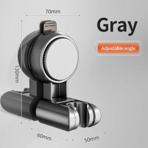 Suction Cup Perforation Free Shower Bracket Adjustable Shower Head Hanging Seat Bathroom Shower Rain Lotus Canopy Fixed Wall Bas