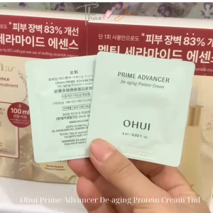 Combo 10 or 20 gói Kem Dưỡng Ohui Xanh Cream 1Ml Gói Cấp Ẩm Giảm Nhăn Căng Bóng