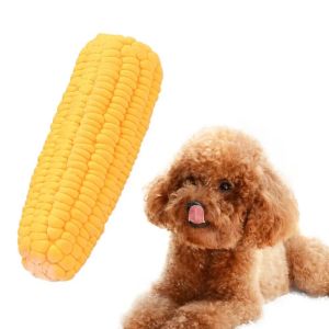 Corn shape Puppy Dogs Toy,Latex,Squeak Toys,Bite-resistant,Interactive Play Chew Toy,Training Playing Dog Toys,Dog Supplies