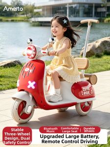 AMEITO | Rideable Push Rechargeable Remote Control Electric Tricycle