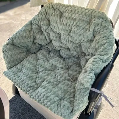 Thickened Plush Winter Warm Electric Tricycle Seat Cushion Cover Universal Combination Three-Wheel Vehicle Cozy Waterproof
