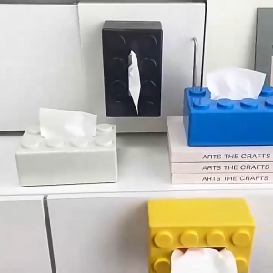 Creative Building Blocks Tissue Holder Wall-mounted Bathroom Face Towel Boxes Block Cube Tissue Box