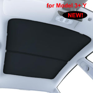 Upgrade Sunroof Sun Shade For Tesla Model Y 3 Highland 2024 Anti-UV Sunshade Roof Shield Visor Ice Cloth Buckle Glass Skylight