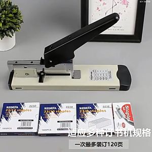 3000 Staples Huapuda Heavy Duty Stapler Up to 120 Sheets Capacity Long Arm Stapler Bookbinding Stapler Office Tools