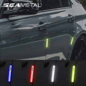 4 Pieces Door Reflective Stickers Anti-collision Stickers Waterproof Warning Strip