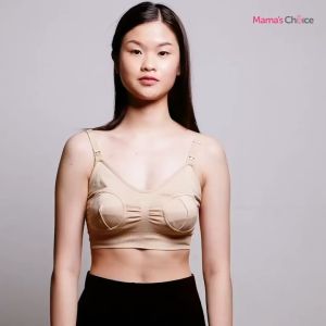 Bra Menyusui Tanpa Kawat / Mamas Choice Seamless Hands Free Pumping Bra - Bahan Lembut