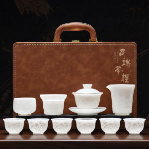 PUQI | Luxury Ice Style Porcelain Tea Set