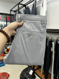 Quần Dài Nam Thường Ngày Mỏng Thoải Mái Mùa Xuân Hè Quần Dài Màu Trơn Mềm Mại Thoáng Khí Quần Dài Ống Đứng Thời Trang