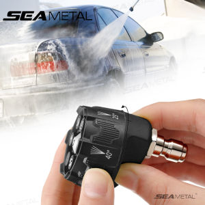 SEAMETAL 6-IN-1 High Pressure Washing Nozzle Multifunctional 1/4 Quick Plug Removable Water Spray Nozzle Car Cleaning Tools