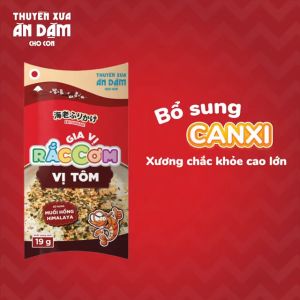 Hộp 10 gói 19g Gia vị Rắc cơm Thuyền Xưa Ăn Dặm - Vị Tôm