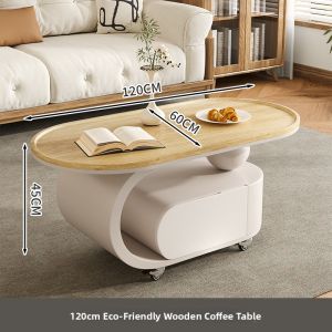 YIYOU | French Cream Style Living Room Coffee Table with Storage Design